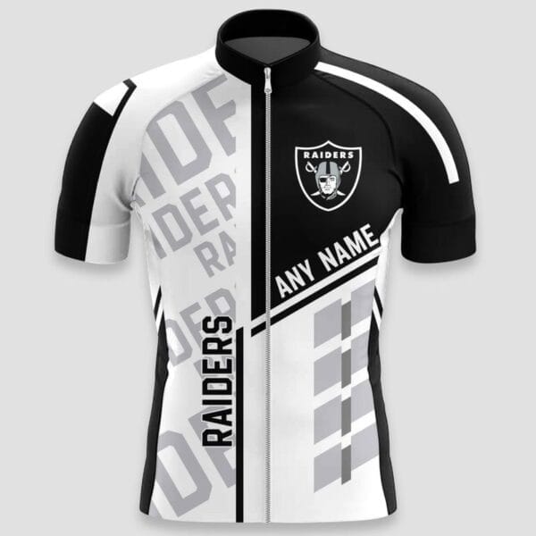 Las Vegas Raiders Custom Name Cycling Jersey AMCCLG000629