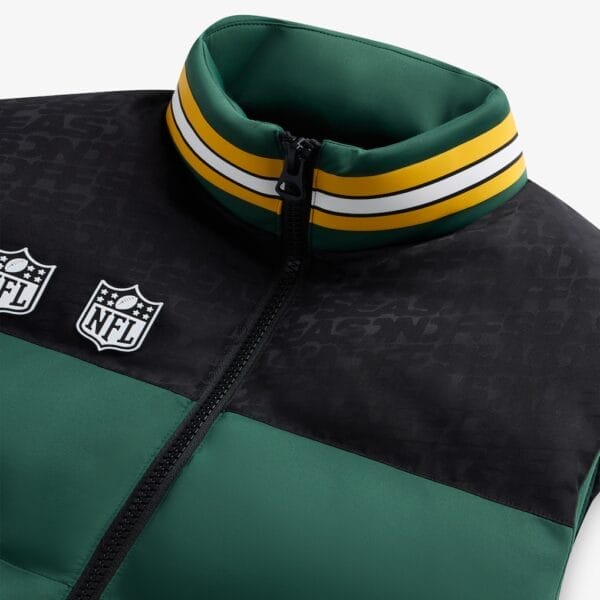 Green Bay Packers Unisex Off Season x NFL Puffer Vest AMCCLG001036 - Image 3