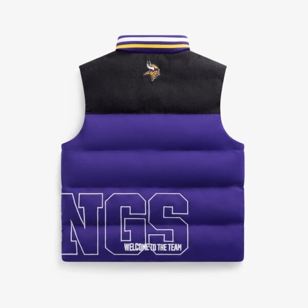 Minnesota Vikings Unisex Off Season x NFL Puffer Vest AMCCLG001038 - Image 2