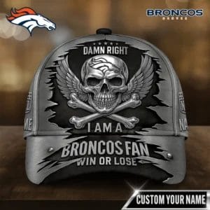 Denver Broncos | Premium NFL Skull Wings Fan Pride Cap AMCACS000473