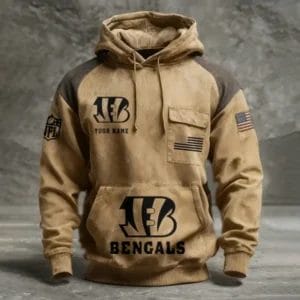 Cincinnati Bengals Vintage Outlander Rustic Hoodie AMCCLG001317