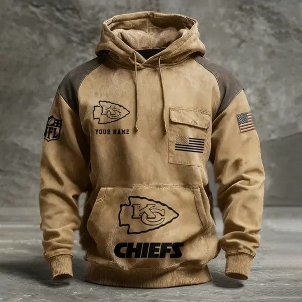 Kansas City Chiefs Vintage Outlander Rustic Hoodie AMCCLG001326