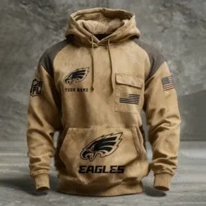 Philadelphia Eagles Vintage Outlander Rustic Hoodie AMCCLG001336