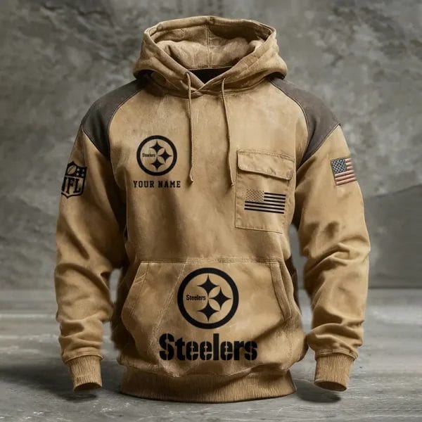 Pittsburgh Steelers Vintage Outlander Rustic Hoodie AMCCLG001337
