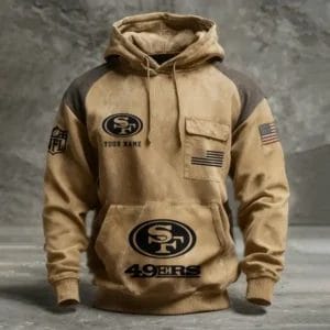 San Francisco 49ers Vintage Outlander Rustic Hoodie AMCCLG001338