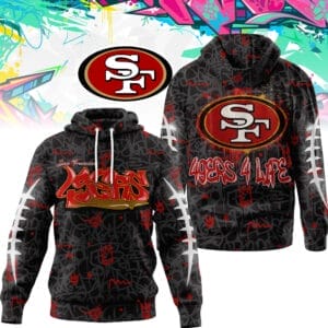 San Francisco 49ers | Premium NFL Special Graffiti My Team 4 Life Hoodie AMCCLG001306