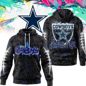Dallas Cowboys | Premium NFL Special Graffiti My Team 4 Life Hoodie AMCCLG001287