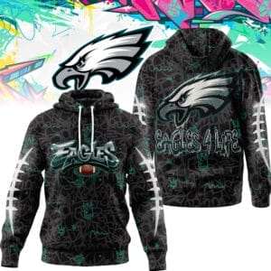 Philadelphia Eagles | Premium NFL Special Graffiti My Team 4 Life Hoodie AMCCLG001304
