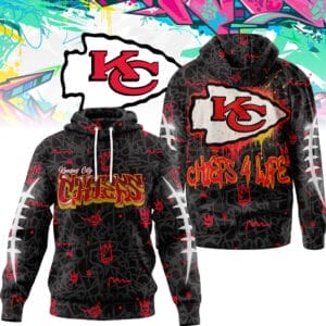 Kansas City Chiefs | Premium NFL Special Graffiti My Team 4 Life Hoodie AMCCLG001294