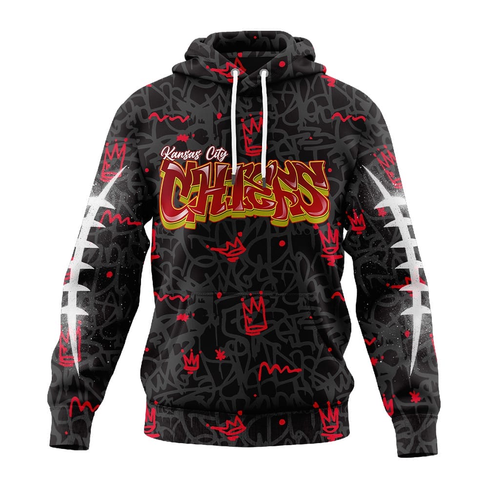 Kansas City Chiefs | Premium NFL Special Graffiti My Team 4 Life Hoodie AMCCLG001294 - Image 2