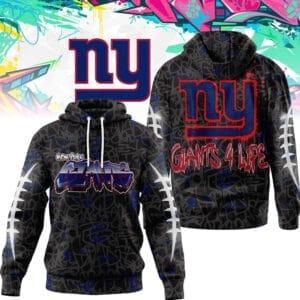 New York Giants | Premium NFL Special Graffiti My Team 4 Life Hoodie AMCCLG001302
