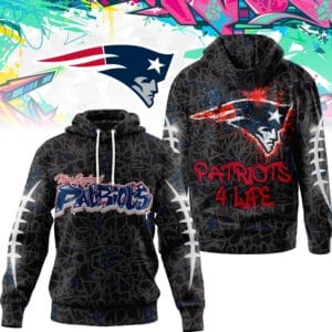 New England Patriots | Premium NFL Special Graffiti My Team 4 Life Hoodie AMCCLG001300