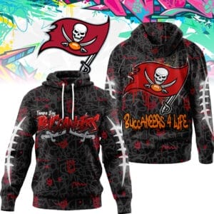 Tampa Bay Buccaneers | Premium NFL Special Graffiti My Team 4 Life Hoodie AMCCLG001308