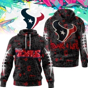 Houston Texans | Premium NFL Special Graffiti My Team 4 Life Hoodie AMCCLG001291