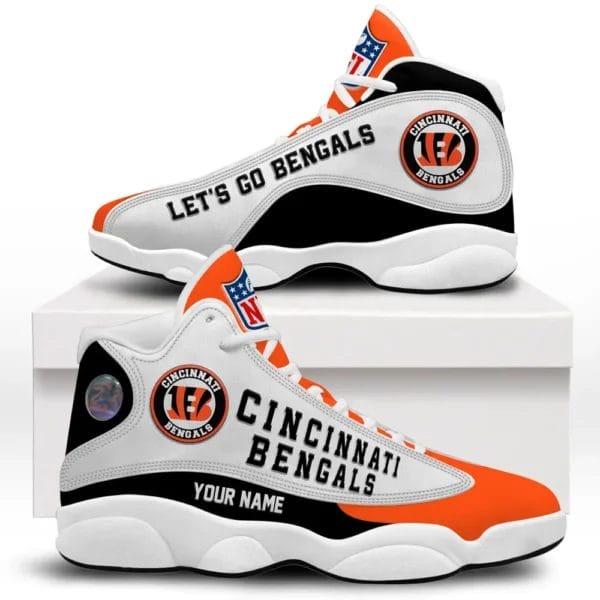 Cincinnati Bengals Premium NFL Game Day Air Jordan 13 AMCSHOES000078 - Image 2