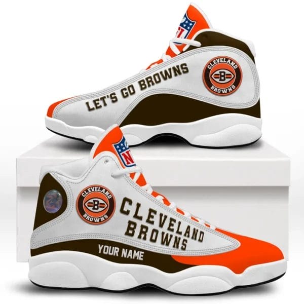 Cleveland Browns Premium NFL Game Day Air Jordan 13 AMCSHOES000077 - Image 2