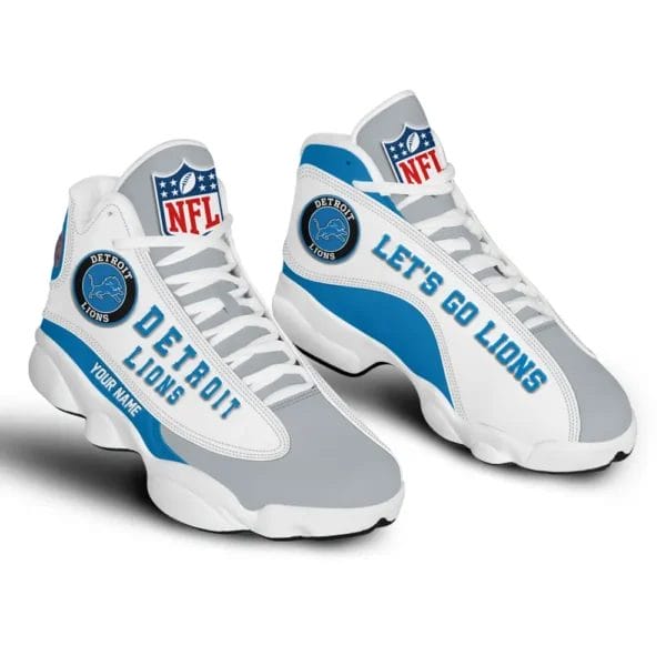 Detroit Lions Premium NFL Game Day Air Jordan 13 AMCSHOES000074 - Image 3