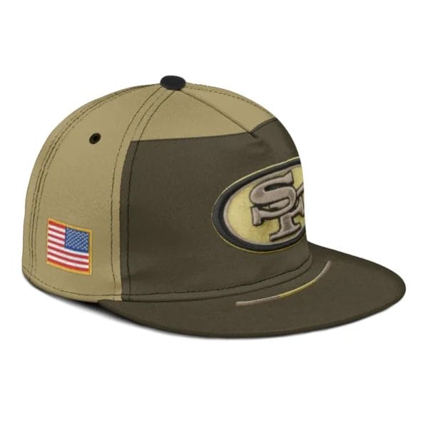 San Francisco 49ers | Premium NFL 2025 Salute to Service Split Panel Snapback Cap AMCACS000500 - Image 4