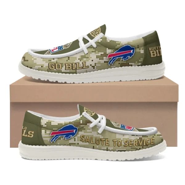 Buffalo Bills | Premium NFL Salute to Service Hey Dude Shoes AMCSHOES000101 - Image 2