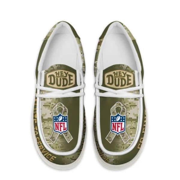 Miami Dolphins | Premium NFL Salute to Service Hey Dude Shoes AMCSHOES000100 - Image 4