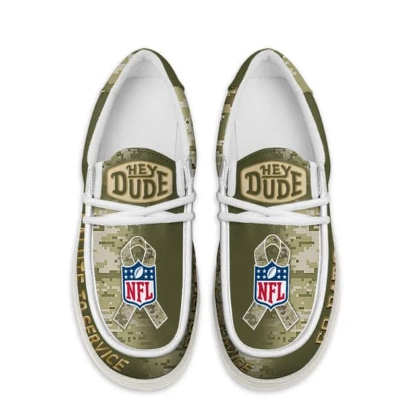 New England Patriots | Premium NFL Salute to Service Hey Dude Shoes AMCSHOES000099 - Image 4