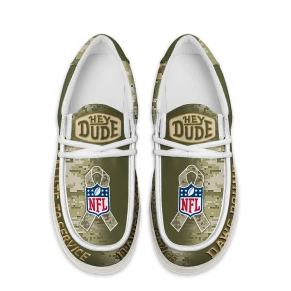 Cleveland Browns | Premium NFL Salute to Service Hey Dude Shoes AMCSHOES000092 - Image 2
