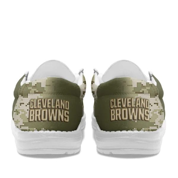 Cleveland Browns | Premium NFL Salute to Service Hey Dude Shoes AMCSHOES000092 - Image 3