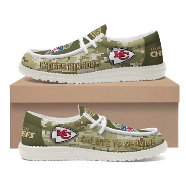 Kansas City Chiefs | Premium NFL Salute to Service Hey Dude Shoes AMCSHOES000095 - Image 4