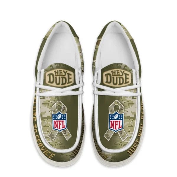 Las Vegas Raiders | Premium NFL Salute to Service Hey Dude Shoes AMCSHOES000096 - Image 2