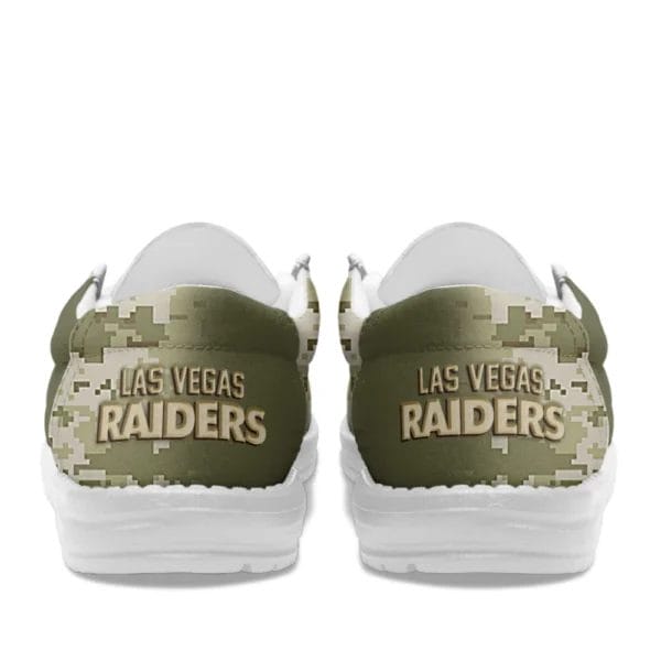 Las Vegas Raiders | Premium NFL Salute to Service Hey Dude Shoes AMCSHOES000096 - Image 3