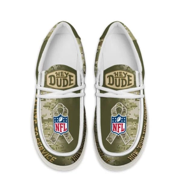 Dallas Cowboys | Premium NFL Salute to Service Hey Dude Shoes AMCSHOES000097 - Image 2