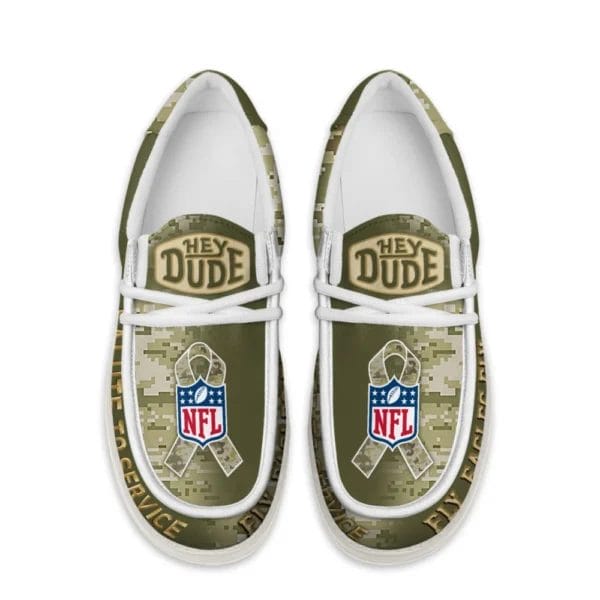 Philadelphia Eagles | Premium NFL Salute to Service Hey Dude Shoes AMCSHOES000082 - Image 2