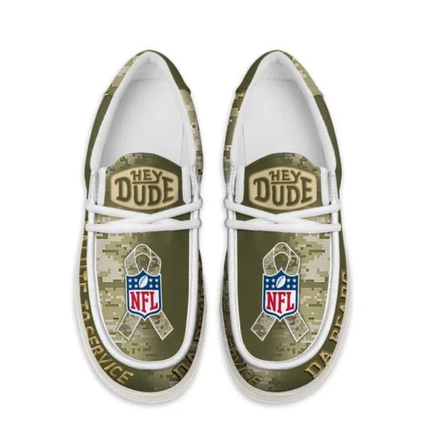 Chicago Bears | Premium NFL Salute to Service Hey Dude Shoes AMCSHOES000084 - Image 2