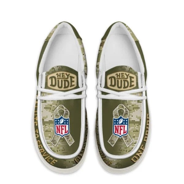 Detroit Lions | Premium NFL Salute to Service Hey Dude Shoes AMCSHOES000085 - Image 2