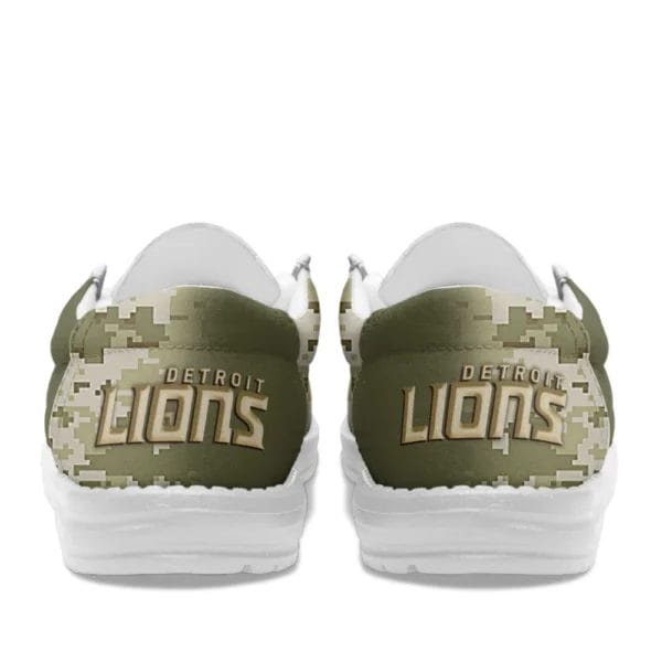 Detroit Lions | Premium NFL Salute to Service Hey Dude Shoes AMCSHOES000085 - Image 3