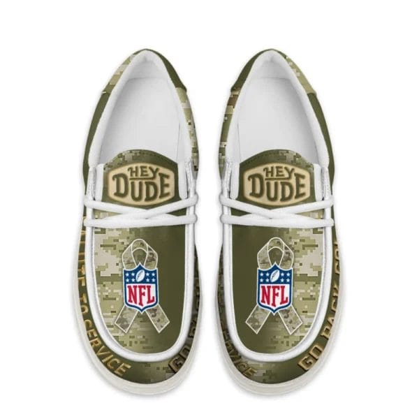 Green Bay Packers | Premium NFL Salute to Service Hey Dude Shoes AMCSHOES000086 - Image 2