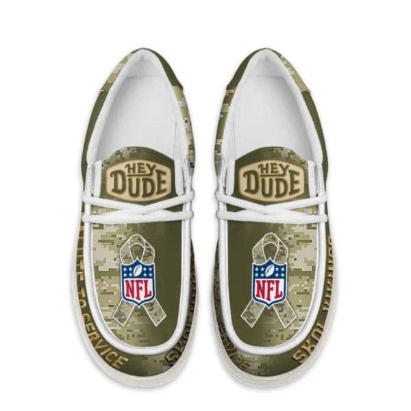 Minnesota Vikings | Premium NFL Salute to Service Hey Dude Shoes AMCSHOES000087 - Image 2
