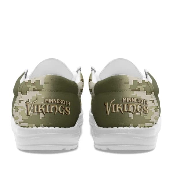 Minnesota Vikings | Premium NFL Salute to Service Hey Dude Shoes AMCSHOES000087 - Image 3