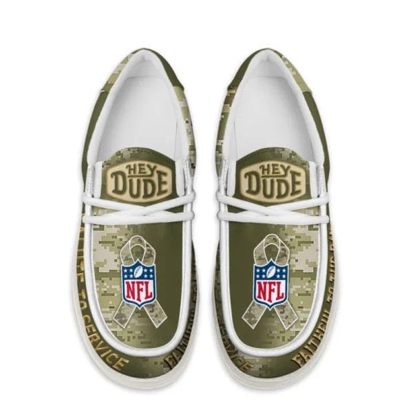 San Francisco 49ers | Premium NFL Salute to Service Hey Dude Shoes AMCSHOES000089 - Image 2