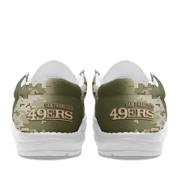 San Francisco 49ers | Premium NFL Salute to Service Hey Dude Shoes AMCSHOES000089 - Image 3