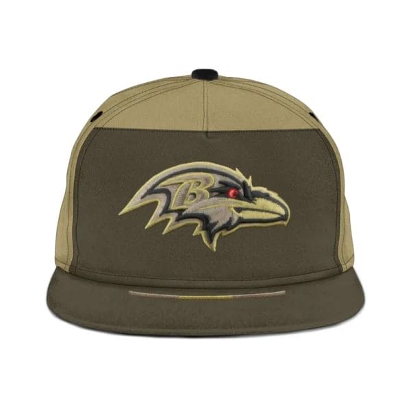 Baltimore Ravens | Premium NFL 2025 Salute to Service Split Panel Snapback Cap AMCACS000499 - Image 4