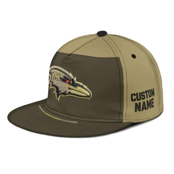 Baltimore Ravens | Premium NFL 2025 Salute to Service Split Panel Snapback Cap AMCACS000499 - Image 5