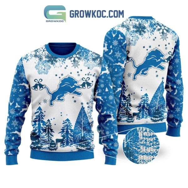 Detroit Lions Special Christmas Ugly Sweater Design Holiday Edition AMCCLG001252