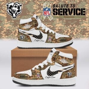 Chicago Bears Salute To Service Limited Edition High Air Jordan 1 New 2025 AMCSHOES000145