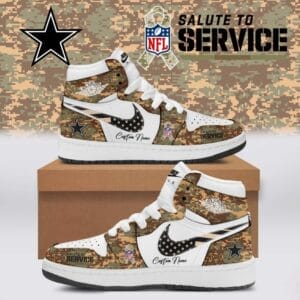 Dallas Cowboys Salute To Service Limited Edition High Air Jordan 1 New 2025 AMCSHOES000147