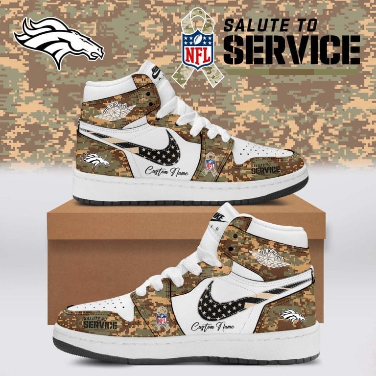 Denver Broncos Salute To Service Limited Edition High Air Jordan 1 New 2025 AMCSHOES000148