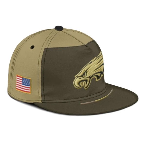 Philadelphia Eagles | Premium NFL 2025 Salute to Service Split Panel Snapback Cap AMCACS000498 - Image 4