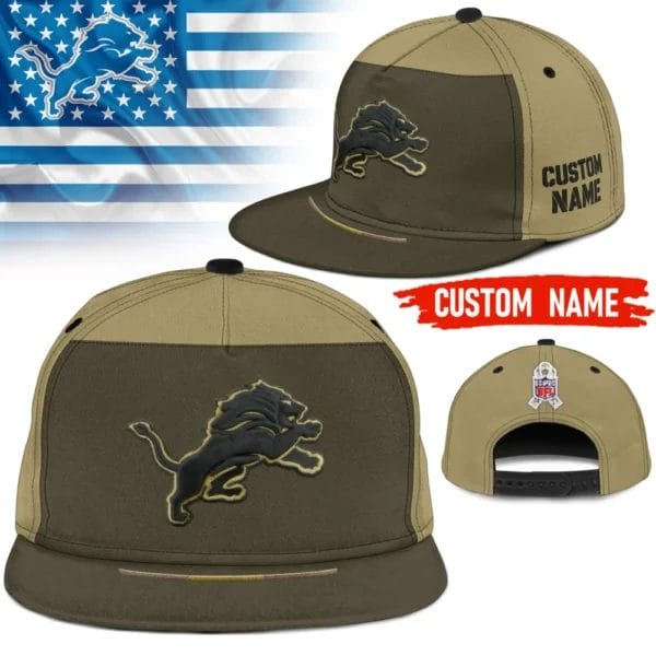 Detroit Lions | Premium NFL 2025 Salute to Service Split Panel Snapback Cap AMCACS000508