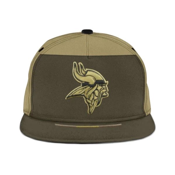 Minnesota Vikings | Premium NFL 2025 Salute to Service Split Panel Snapback Cap AMCACS000513 - Image 2