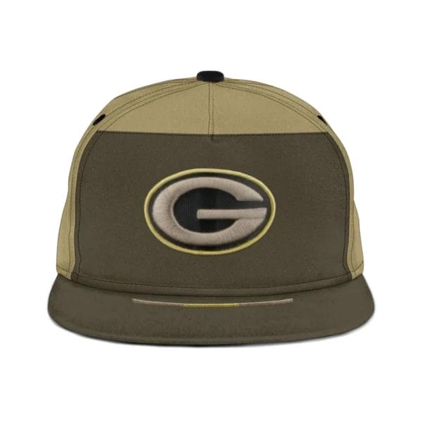Green Bay Packers | Premium NFL 2025 Salute to Service Split Panel Snapback Cap AMCACS000511 - Image 2